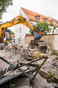 Garagenabbruch ehemallige Martinsschule Landshut
